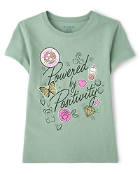 Girls Positivity Graphic Tee