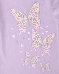 Girls Butterflies Graphic Tee
