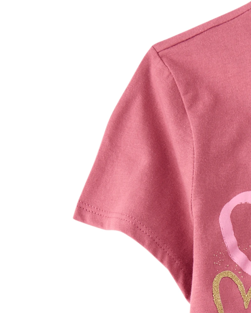 Girls Hearts Graphic Tee
