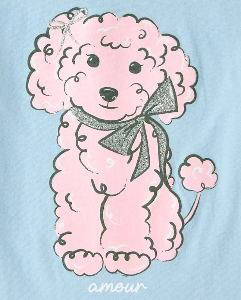 Girls Dog Graphic Tee