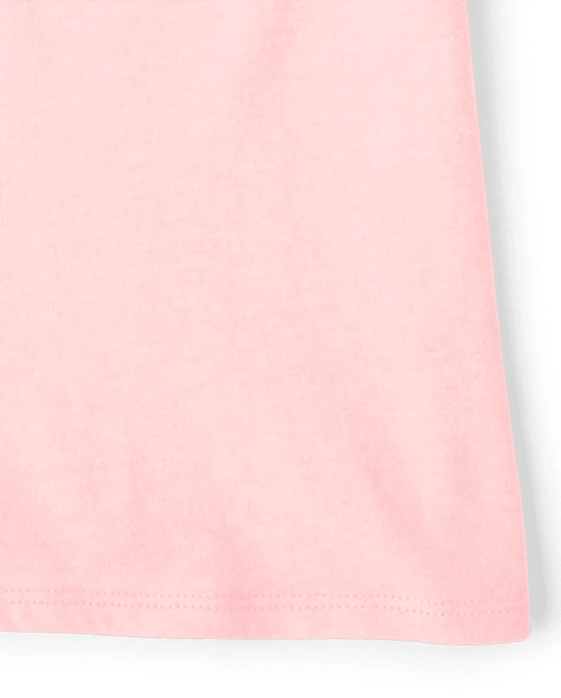 Girls Bow Hearts Graphic Tee