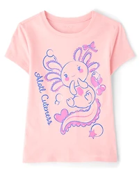 Girls Alotl Cuteness Graphic Tee