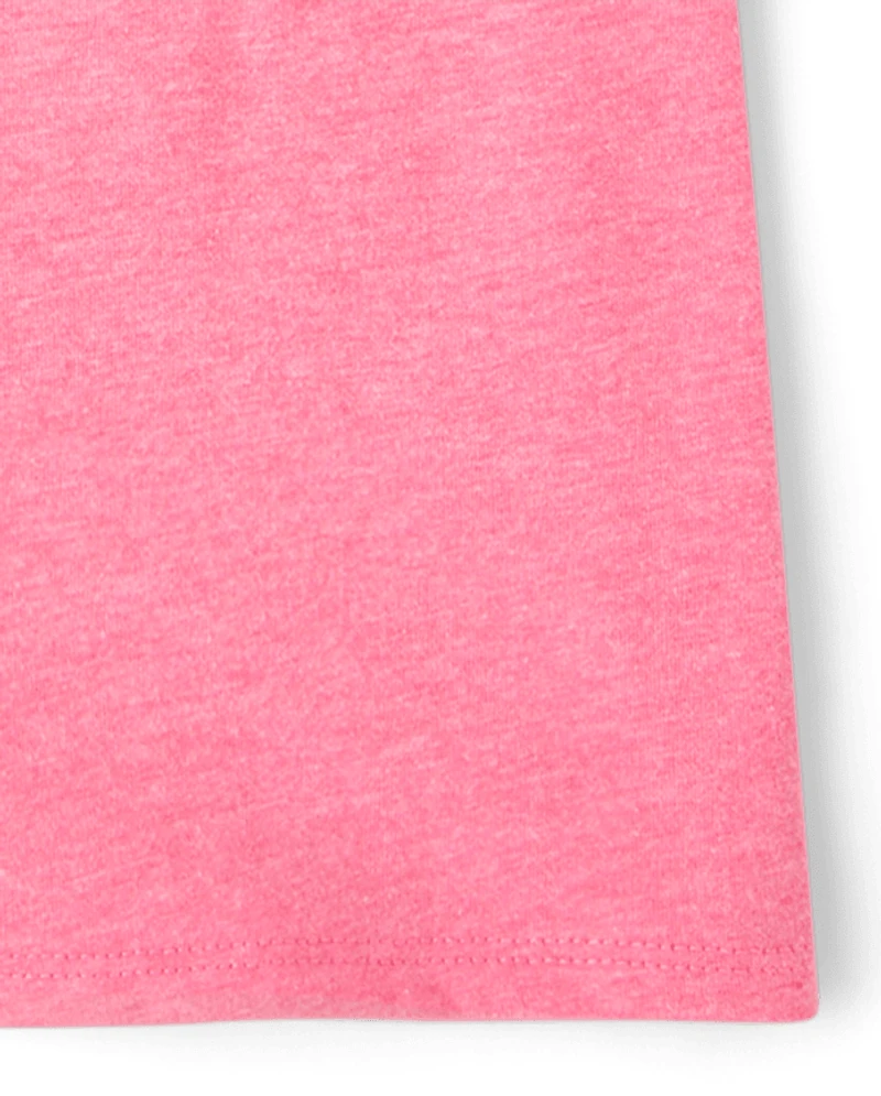Girls Happy Vibes Only Graphic Tee