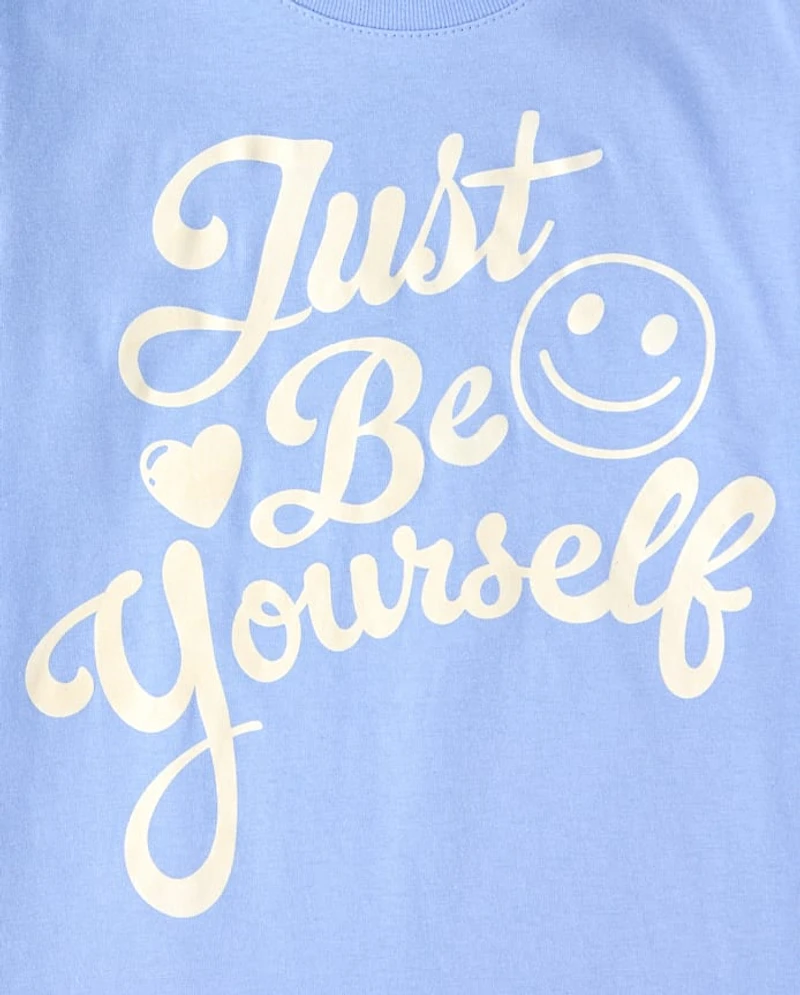 Girls Just Be Yourself Graphic Tee