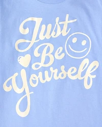 Girls Just Be Yourself Graphic Tee