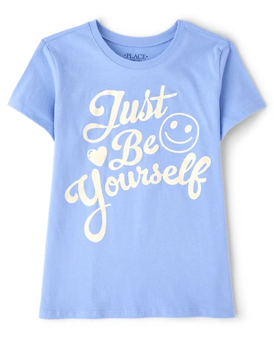 Girls Just Be Yourself Graphic Tee