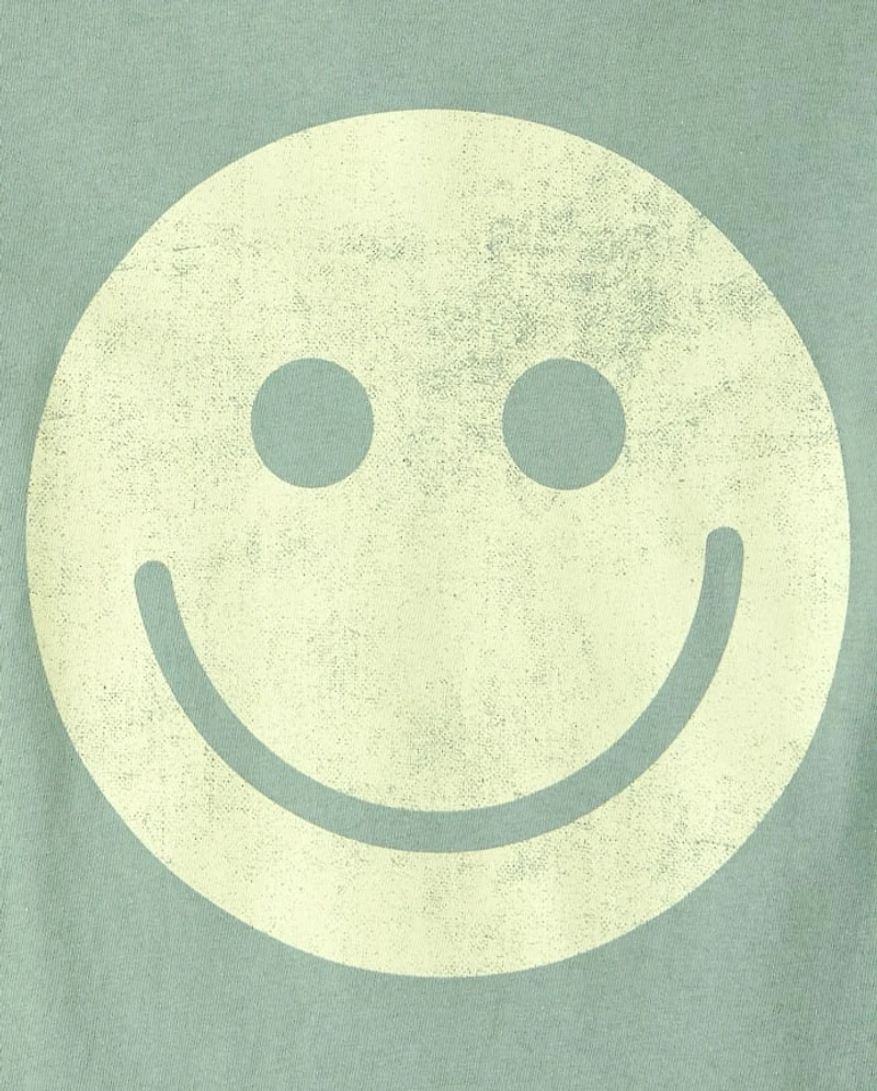Girls Happy Faces Graphic Tee