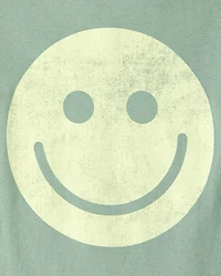 Girls Happy Faces Graphic Tee