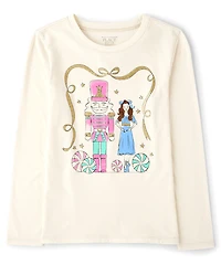 Girls Christmas Nutcracker Graphic Tee