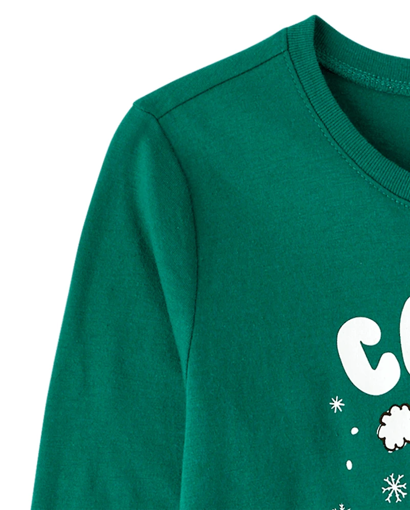 Girls Christmas Capybara Graphic Tee