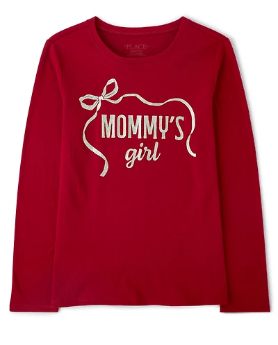 Girls Mommy's Girl Graphic Tee