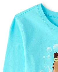 Girls Capybara Drink Graphic Tee