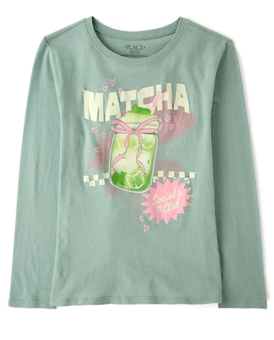 Girls Matcha Graphic Tee