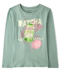Girls Matcha Graphic Tee
