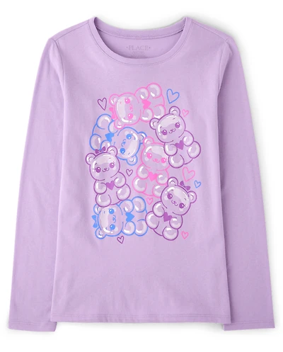 T-shirt graphique Oursons Bonbons pour Filles