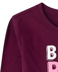 Girls Best Big Sis Ever Graphic Tee