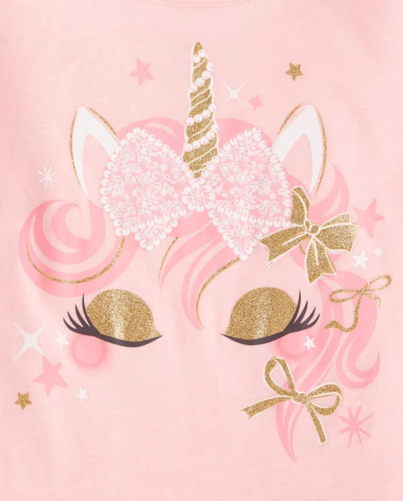 Girls Unicorn Graphic Tee