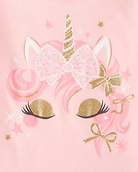 Girls Unicorn Graphic Tee