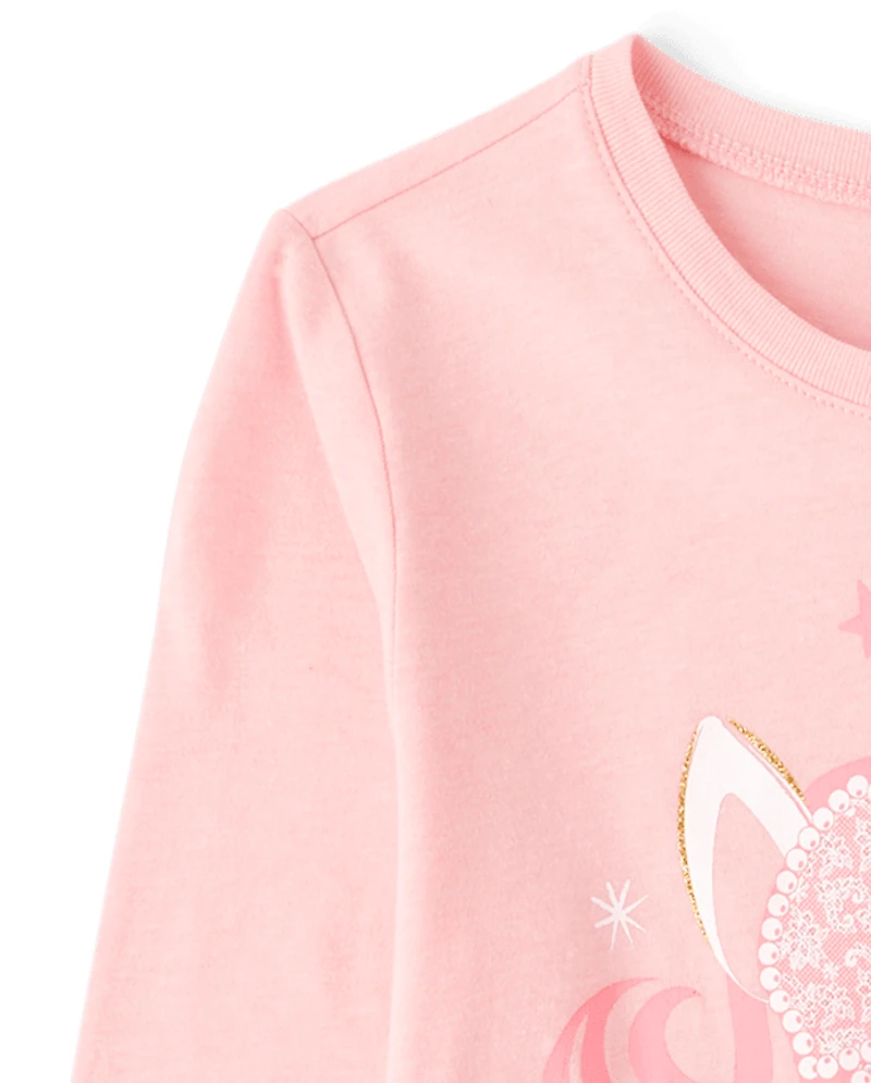 Girls Unicorn Graphic Tee
