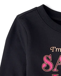 Baby And Toddler Girls Christmas Sassy List Graphic Tee