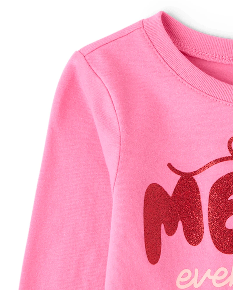 Baby And Toddler Girls Christmas Merry Everything Graphic Tee