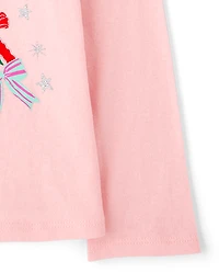 Baby And Toddler Girls Christmas Tree Bows Graphic Tee