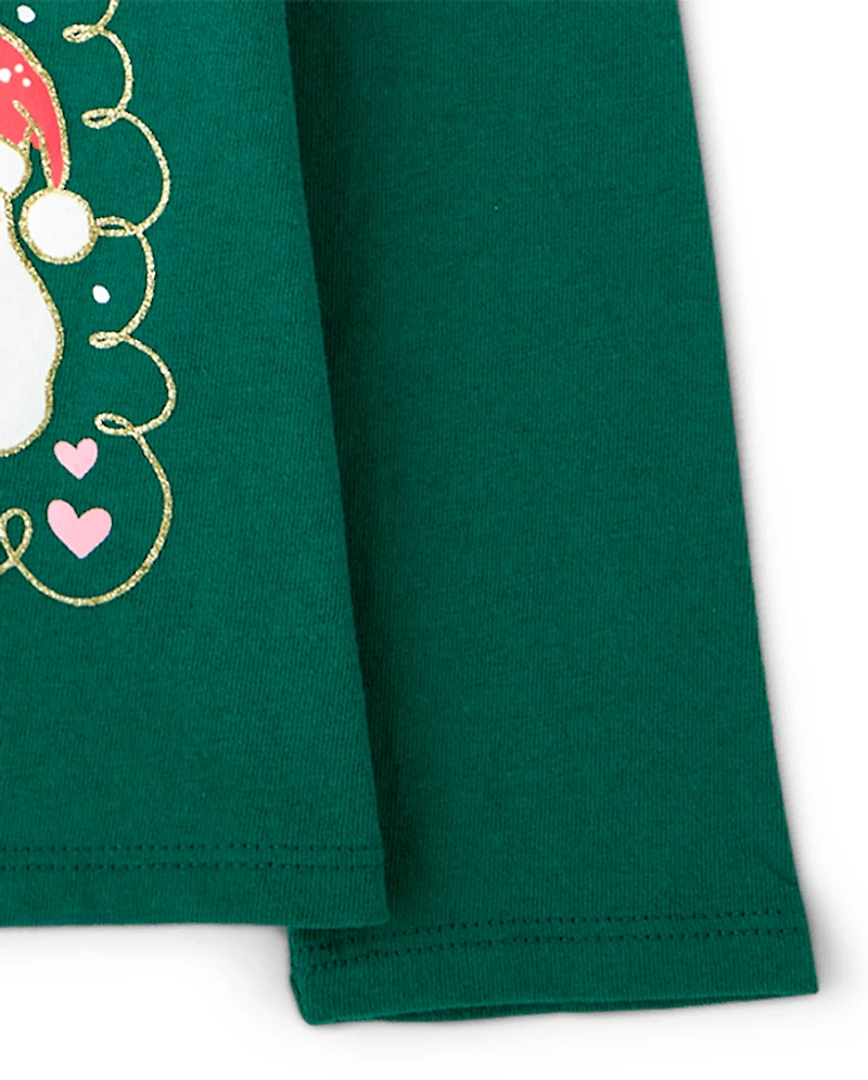 Baby And Toddler Girls Christmas Joy Graphic Tee