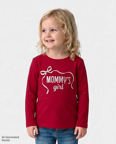Baby And Toddler Girls Mommy's Girl Graphic Tee