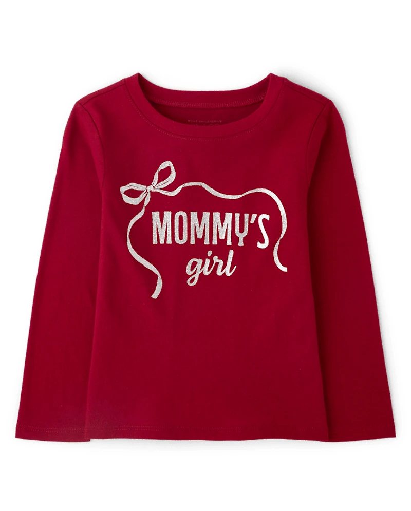 Baby And Toddler Girls Mommy's Girl Graphic Tee