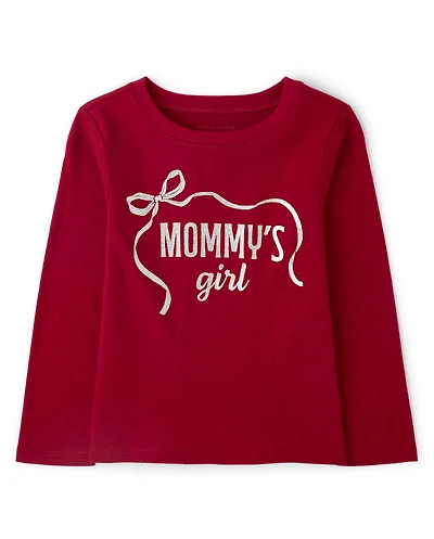 Baby And Toddler Girls Mommy's Girl Graphic Tee