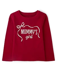 Baby And Toddler Girls Mommy's Girl Graphic Tee