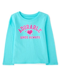 Baby And Toddler Girls Adorable Graphic Tee