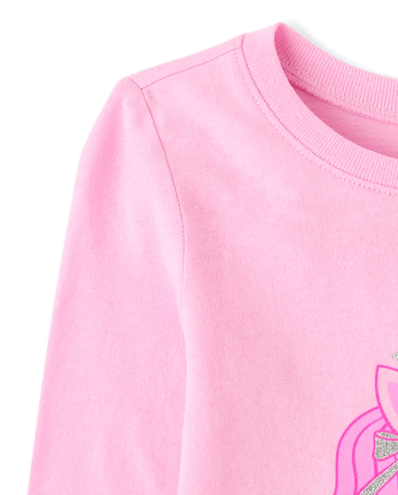 Baby And Toddler Girls Unicorn Graphic Tee