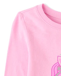 Baby And Toddler Girls Unicorn Graphic Tee