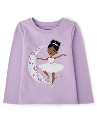 Baby And Toddler Girls Dancer Graphic Tee