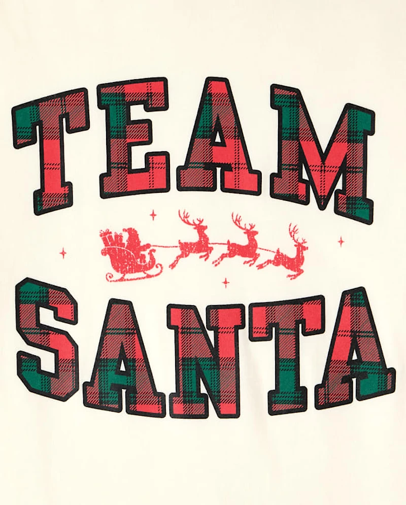Baby Matching Family Christmas Team Santa Graphic Bodysuit