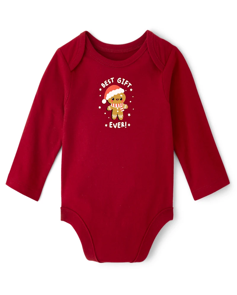Baby Christmas Best Gift Ever Graphic Bodysuit