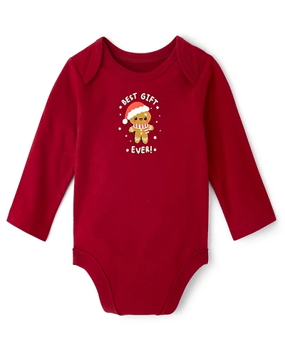Baby Christmas Best Gift Ever Graphic Bodysuit