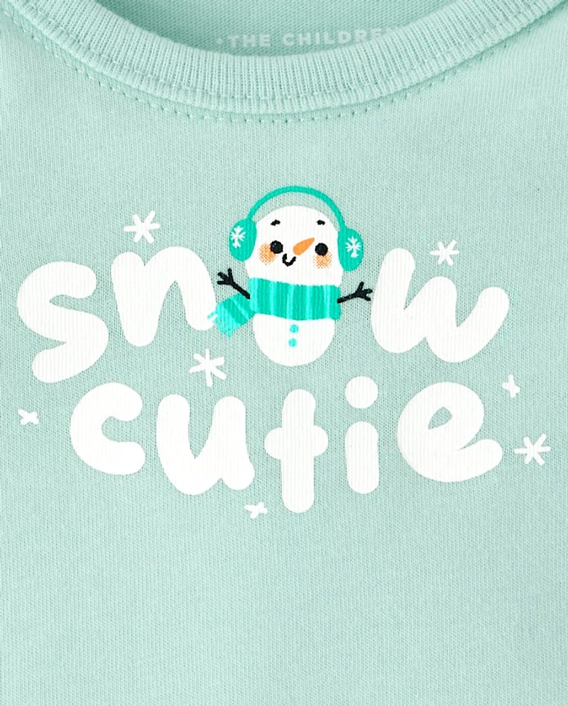 Baby Snow Cutie Graphic Bodysuit