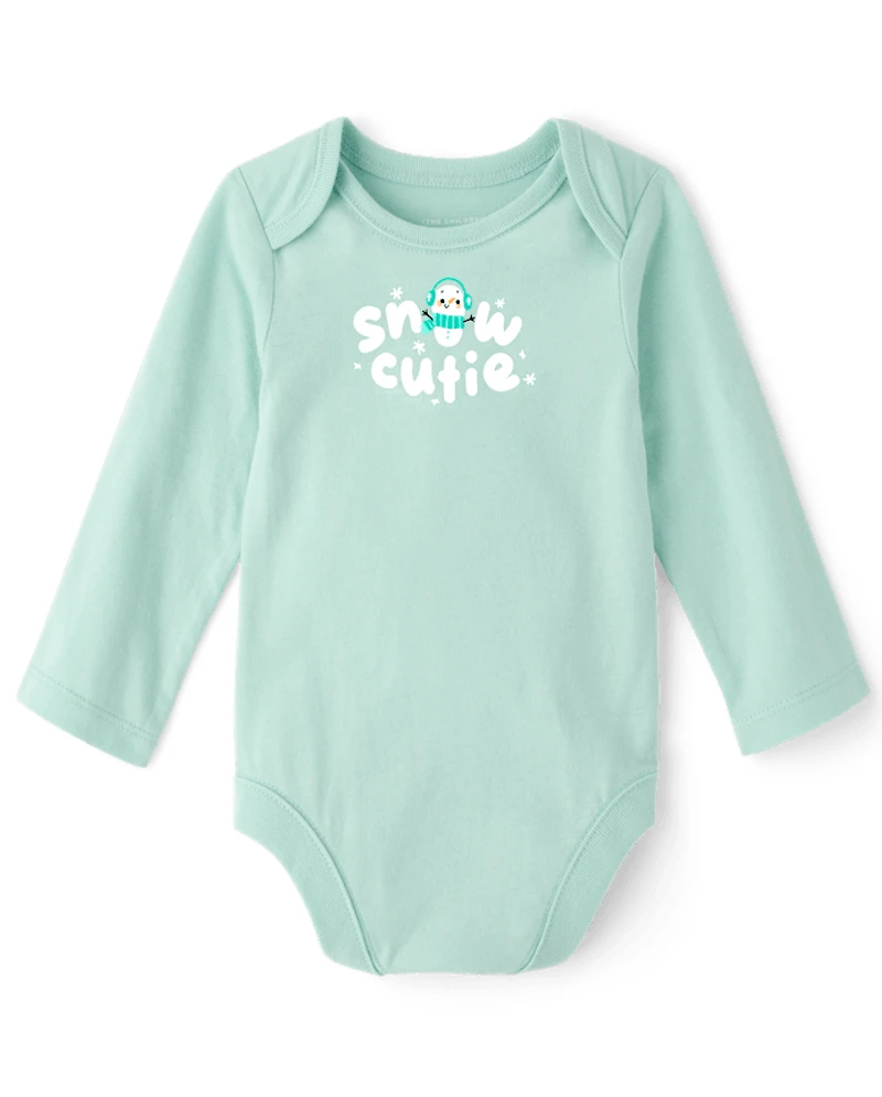 Baby Snow Cutie Graphic Bodysuit