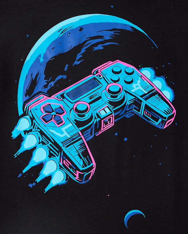 Boys Video Game Space Graphic Tee