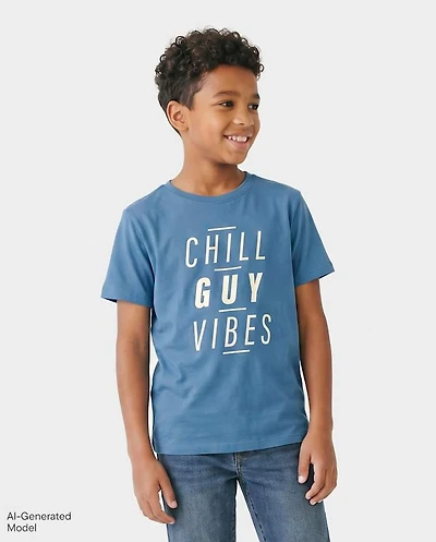 Boys Chill Guy Vibes Graphic Tee