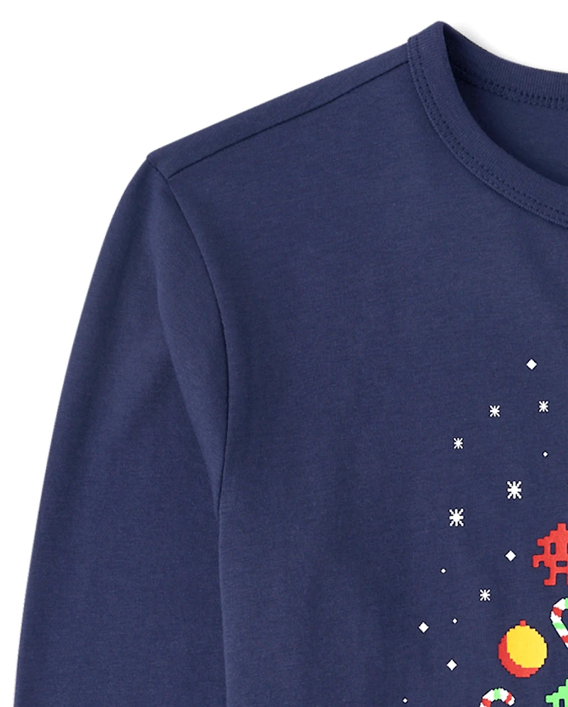 Boys Christmas Video Game Graphic Tee