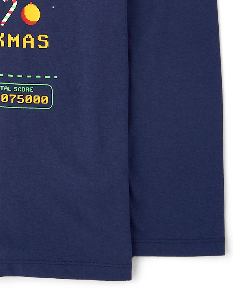Boys Christmas Video Game Graphic Tee