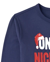 Boys Christmas Nice Lost No Cap Graphic Tee