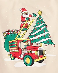 Baby And Toddler Boys Christmas Vehicle Graphic Tee