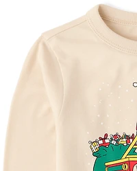 Baby And Toddler Boys Christmas Vehicle Graphic Tee