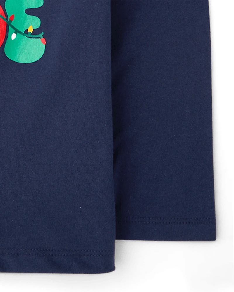 Baby And Toddler Boys Christmas Merry Dude Graphic Tee