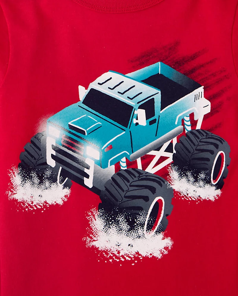 Baby And Toddler Boys Monster Truck Graphic Tee