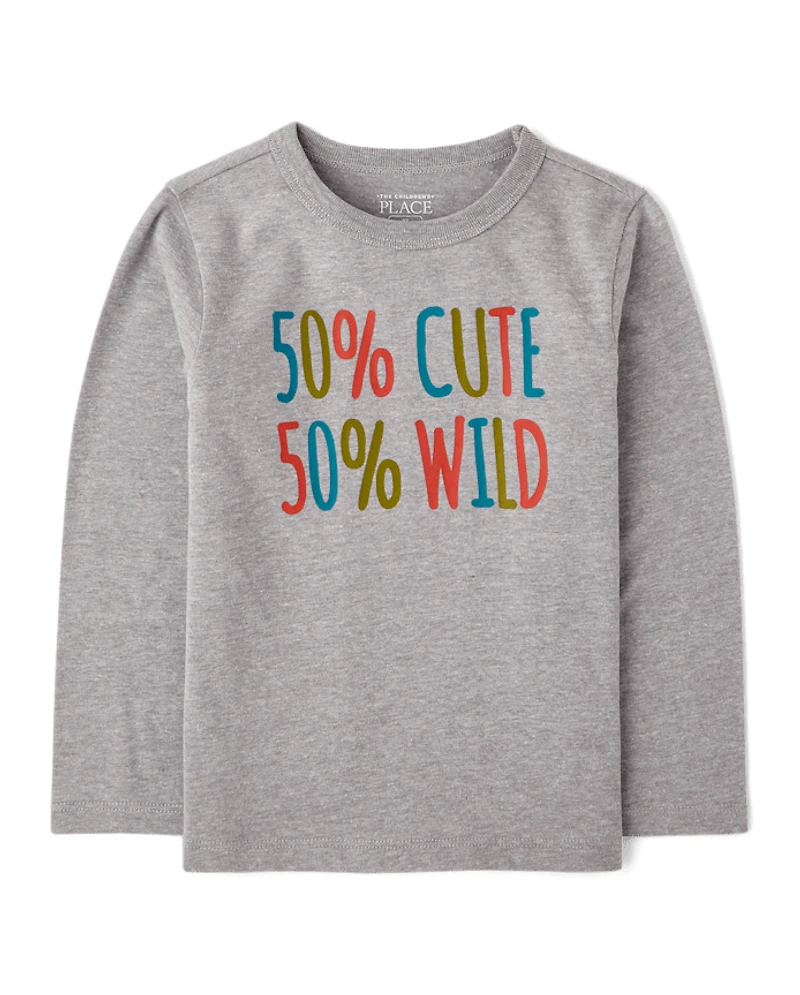 Baby And Toddler Boys Cute Wild Graphic Tee